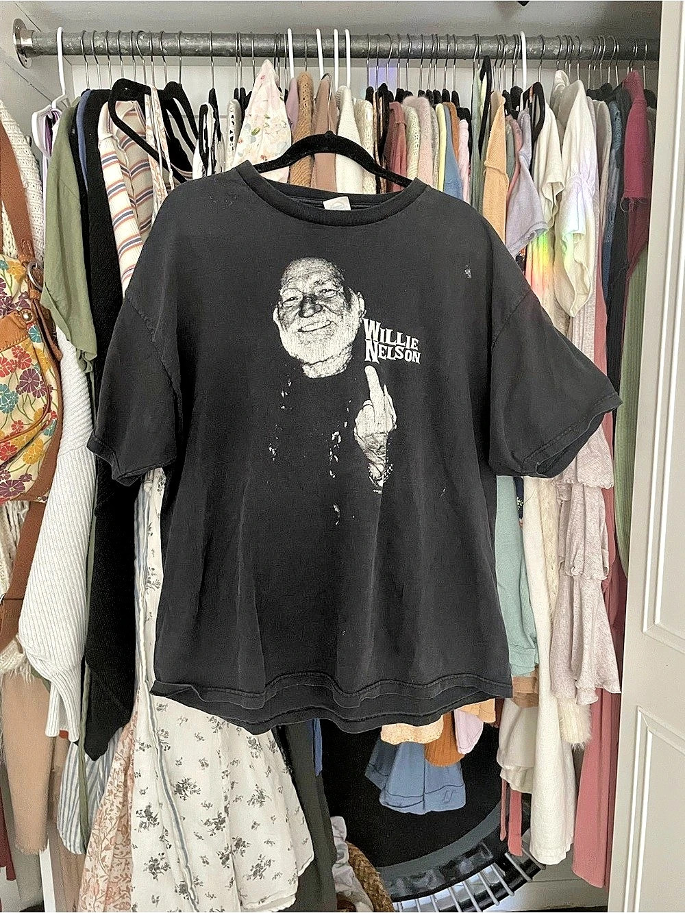 Vintage Willie Nelson graphic tee Graphic Tee Black 2XL